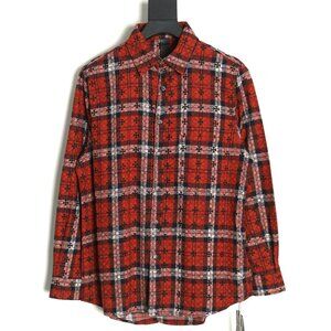 Chrome Hearts All-Over Logo Plaid Shirt